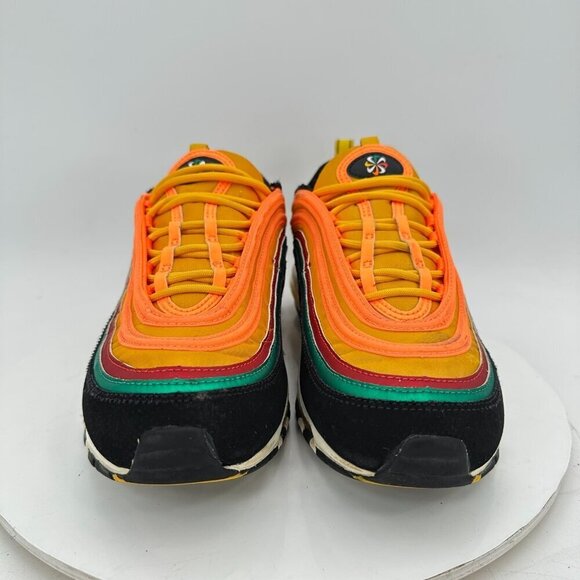 Nike Air Max 97 Men Size 9 CK9399-001 Orange Sunburst Wheel Logo Training Shoes - Picture 2 of 11